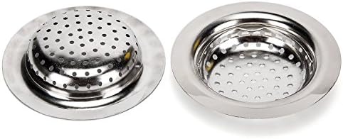 koppu 2PCS Stainless-Steel Kitchen Sink Strainer - Large Wide Rim 4.5" Diameter - Perfect for Kitchen Sinks (Large)