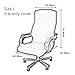 Seiyue Four-Way Stretch Office Chair Cover for Boss Chair, Executive Chair Cover, Meeting Room Chair Back Cover, Office Internet Cafe Armrest Protector, Size Large (Only Cover,No Chair)