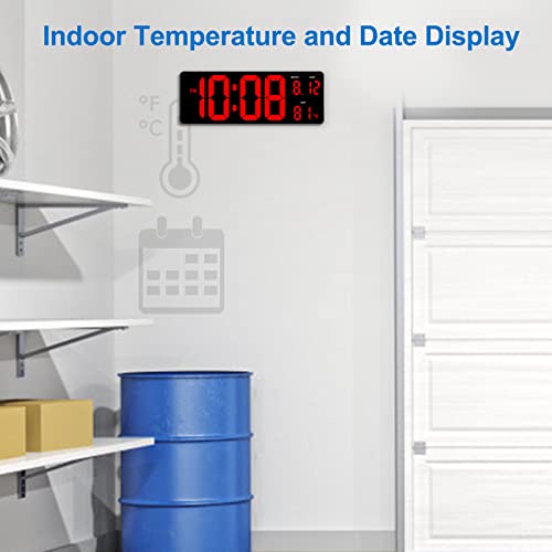 DreamSky 15.5" Large Digital Wall Clock with Jumbo Big LED Number