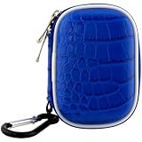 BIRUGEAR Small Carrying Storage Pouch Case For Wireless Bluetooth / 3.5mm Wired Handsfree Headset - Blue