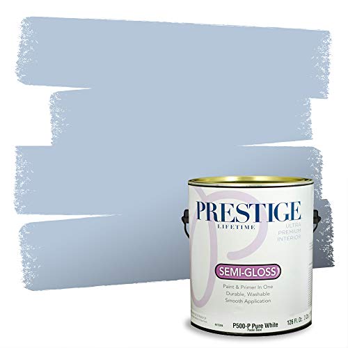 PRESTIGE Paints P500-P-828BM Interior Paint and Primer In One Semi-Gloss Compar…