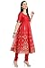 BIBA Women's Anarkali Cotton Silk Suit Set 38 Red