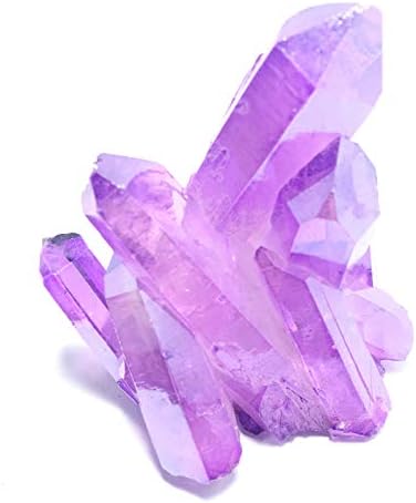 Enshang Natural Rock Quartz Crystal Cluster Titanium Coated Crystal Mineral Specimen Home Decoration Healing Gemstone