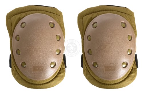 AMA Outdoor Tactical Knee Pads - Nonslip Rubber Cap - TAN