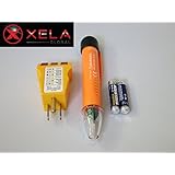 XELA Global Electrical Outlet Receptacle Tester and Non Contact Voltage Tester Kit Detects Voltage in Wiring Outlets Lighting Fixtures Circuit Breakers and More