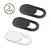 Camera Cover Slide, Webcam Cover Slider, Smartphone Webcam Sticker, Laptop Camera Cover (3 Pack (2 Black+1 White))