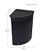 BirdRock Home Corner Laundry Hamper with Lid and Cloth Liner - Bamboo - Black - Easily Transport Laundry Basket - Collapsible Hamper - String Handles