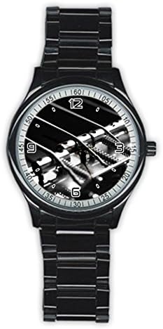 Larons Men's Bass and Strings Stainless Steel Round Watch