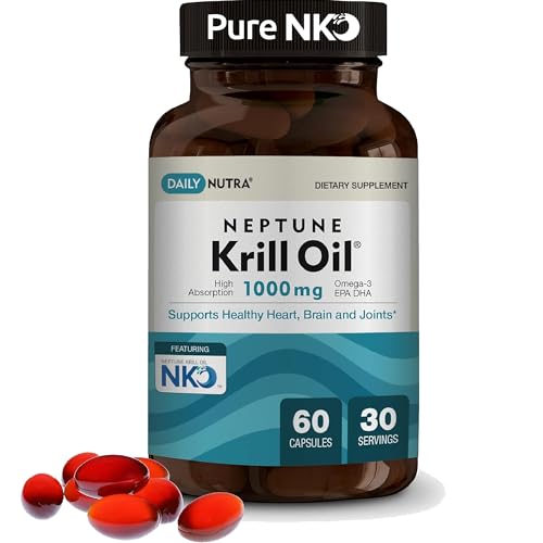 DailyNutra Neptune Krill Oil 1000mg Antarctic Krill Oil Omega3