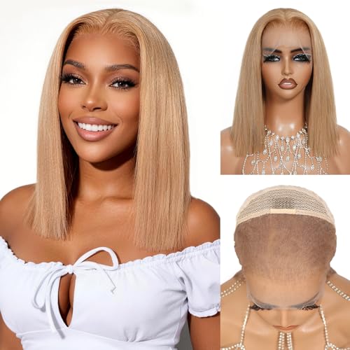 SUPERLOOK Honey Blonde Bob Wig Human Hair