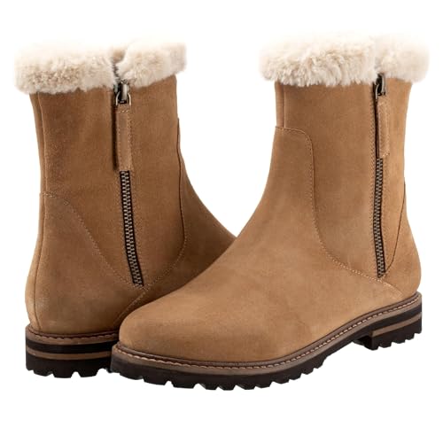 Trotters, Womens, Forever, Beige Suede, 7, W (D)