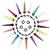 NASAMA 8pair Acrylic Stud Earrings Barbell Fake Gauges Kit Faux Plugs 16 Pieces (Taper 18pcs)