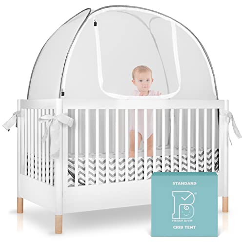 Pro Baby Safety Pop Up Crib Tent, Fine Mesh Crib Netting Cover to Keep