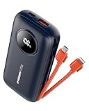 AYEWAY 10000mAh Mini Portable Charger with Built-in