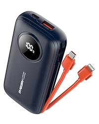 AYEWAY 10000mAh Mini Portable Charger with Built-in