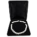 Isaac Kieran Black Velvet Necklace Gift Box Travel Storage Display Case 6x7