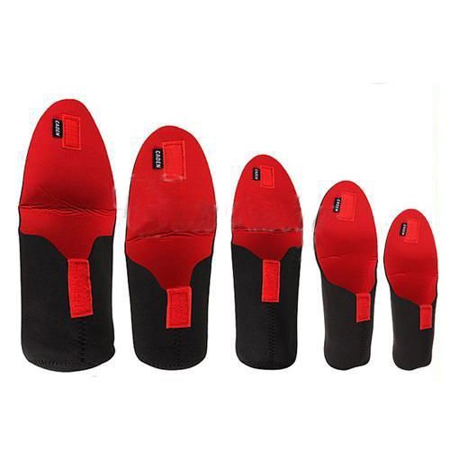 DSLR Lens Bag - 5 x Caden Neoprene DSLR Camera Lens Soft Protector Pouch Bag Case Set S M L XL XXL