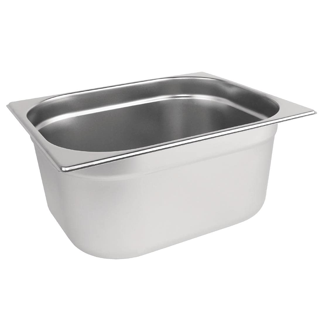Vogue K930 Stainless Steel 1/2 Gastronorm Pan 9Ltr/150mm Deep Food Container, Silver