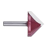 EnPoint™ Titanium Coated Carbide-Tipped Double Edge Miter Folding V-Groove Router Bit 15/64