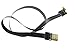 FPV Flat Slim HDMI Cable Mini HDMI 90 Degree Angle to Standard HDMI Full Size HDMI Normal HDMI for Canon 5D3 5D2 Panasonic lumix GH3 GH2 Sony nex 5N 5T 5R 7N 90degree DJI Black 50CM primary
