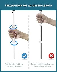 ALLZONE Corner Shower Caddy Tension Pole, 4-Tier
