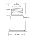 YI Lighting E26 to E26 Socket Extender, E26 Lamp Bulb Medium Socket 1.25 Inch Extension (2-Pieces)