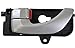 PT Auto Warehouse HY-2307P-FL - Inside Interior Inner Door Handle, Painted Silver - Driver Side Front
