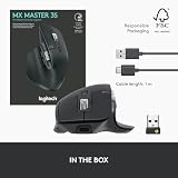 Logitech MX Master 3S Wireless Mouse Graphite 8000 DPI Bluetooth USB Receiver view 11