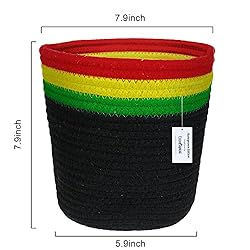 FREESPIRAL - Reggae Rope Basket for Single