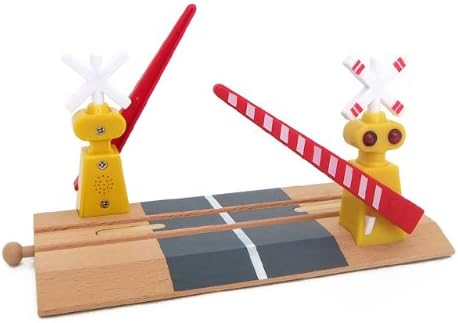 Amazon マキシム 木製 レールセット シリーズ カンカン音の鳴る 音踏切 レール おもちゃ