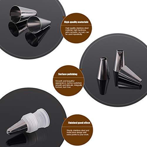 image for Cosylove Gelible 64pcs Cake Making Tool Set With Carrying Case,Reusabl