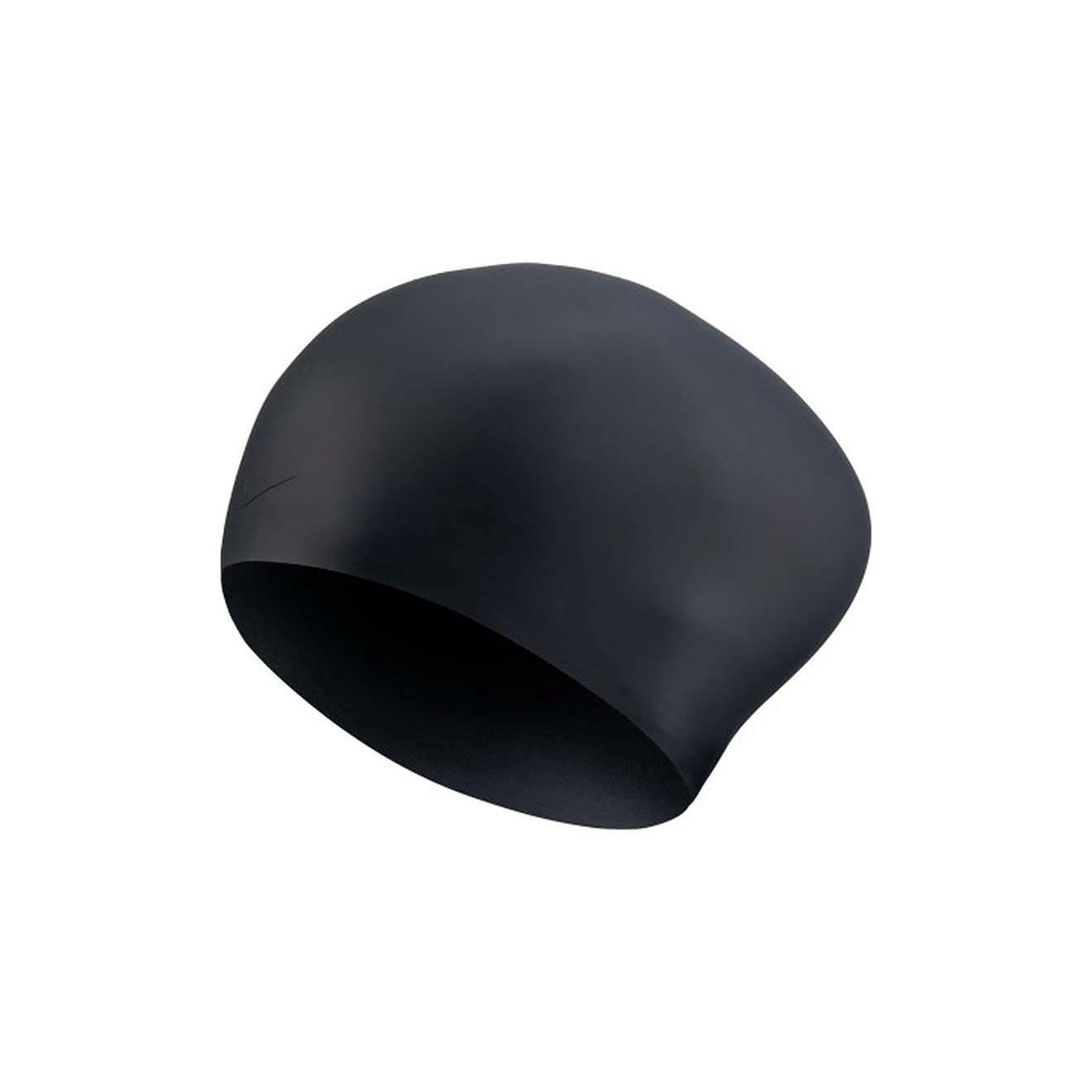 Photo 1 of (2 PACK)Nike Solid Long Hair Silicone Training Cap,Black (001),OS
