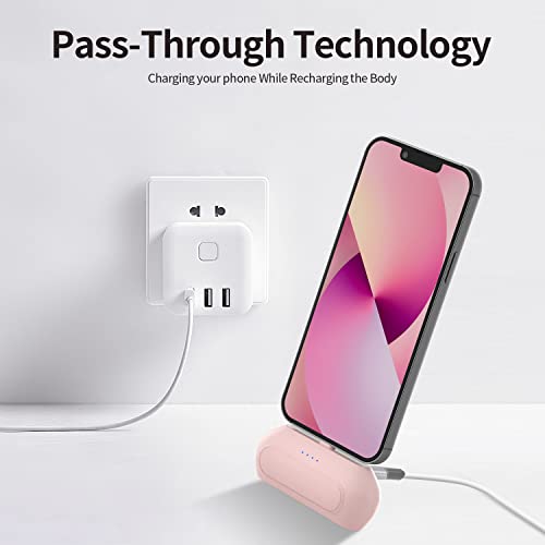 TQGX Small Portable Charger 4800mAh Ultra-Compact Cordless Fast Charger Mini Battery Pack Compatible with iPhone 13/12/11/8/7/6/XR/XS Max/Pro Max/AirPods