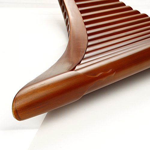 25 Pipes C Key Pan Flute Chinese Traditional Musical Instrument Pan Pipes Easy to Learn (Right Hand with Box)