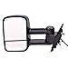DEDC Towing Mirrors Silverado Side View Mirrors Power Heated with Manual Folding Extending for 07-14 Chevy Silverado GMC Sierra 1 Pair