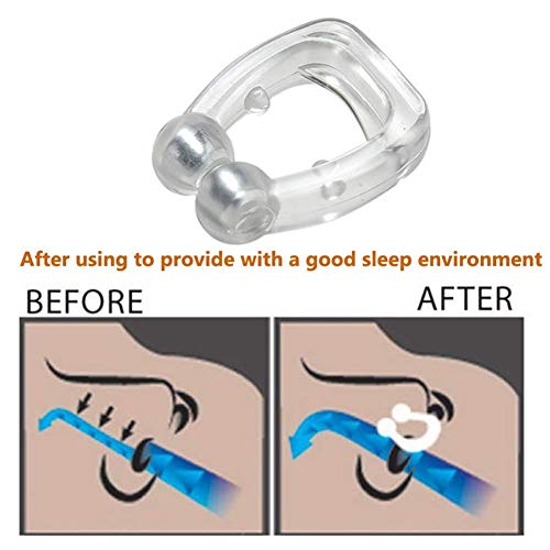 image for Junsen Silicone Magnetic Anti Snore Clip,Helps Against Snoring/Sleep A