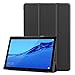 xindayi Huawei MediaPad T5 10 Case - Ultra Slim Tri-Fold Leather Smart-Shell Stand Cover for Huawei MediaPad T5 10.0 Inch (Black)