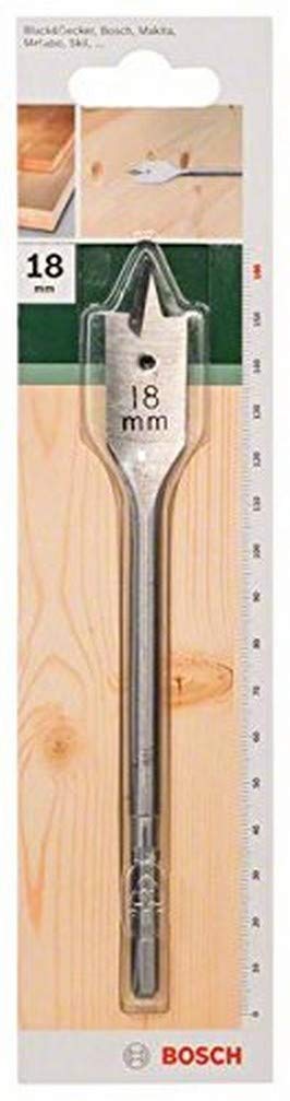 Bosch 1x Spade Bit (for softwood, medium-hard wood, Hex, Ø 18,0 mm, Accessory Drill Driver)