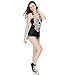 Ensasa Women's Fashion Skull Flower Camisole Halter Top Sleeveless T-Shirt, XX-Large