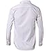 Men's Bamboo Fiber Dress Shirts Slim Fit Solid Long Sleeve Casual Button Down Shirts, Elastic Formal Shirts for Men,White Shirts, 15.5