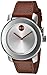 Movado Women's Swiss Quartz Stainless Steel and Leather Watch, Color: Brown (Model: 3600379)