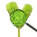 Homiom Microfiber Ceiling Fan Duster and Cleaner, with Long extendable for high Ceiling,1 Pack, 54 inches - with Bendable Extension, Perfect dusters for Cleaning Bright Green