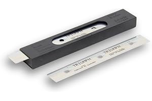 ROCKROSE 6'' Double-Edged Stainless Steel Blade, Replacement Blades for Scrapers, Heavy-Duty, Home, Window Film (Pack 25 Units)