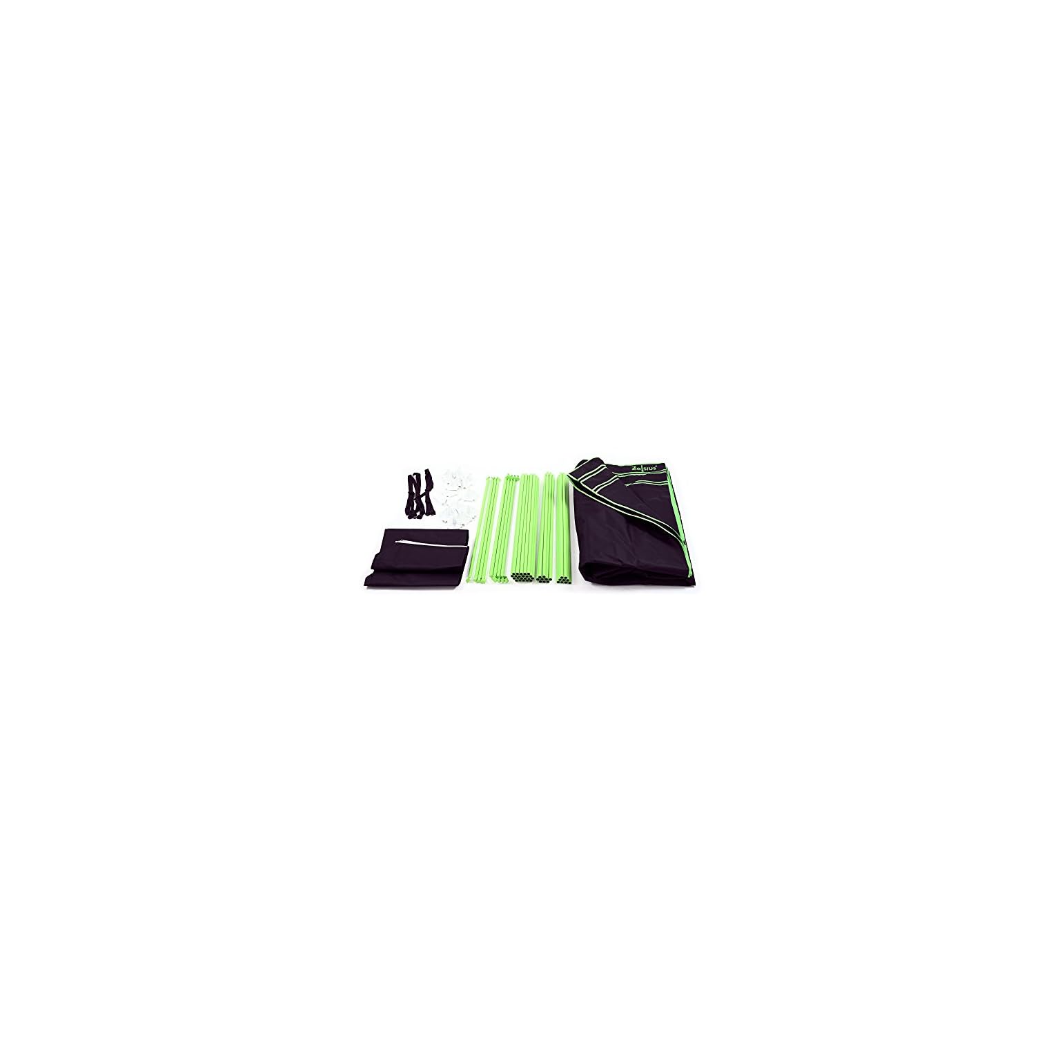 Zelsius kweektent MyHomeGrow teelttent | Indoor kweekruimte | Kweekkast Donkere kamer Plantentent Gewächshaus kweektent (60 x 60 x 120 cm, Grijs Zelsius kweektent MyHomeGrow teelttent | Indoor kweekruimte | Kweekkast Donkere kamer Plantentent Gewächshaus kweektent (60 x 60 x 120 cm, Grijs