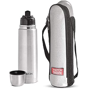 Milton Thermosteel Flip Lid Flask, 750 milliliters, Silver