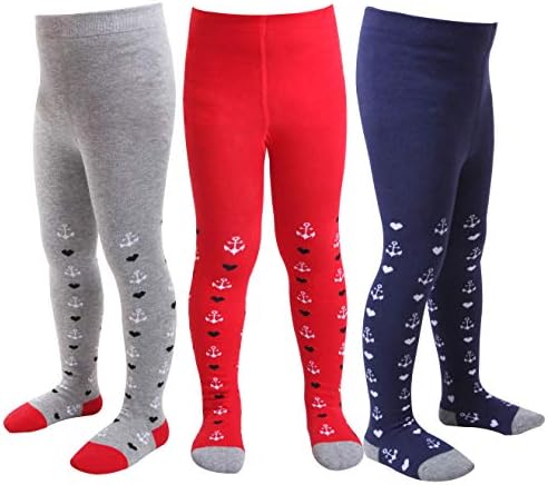 IMOZY Autumn Winter Girls Tights- Stripes Penguin Rainbows Cotton Warm Pantyhose for Newborns Infants Toddler Baby Kids