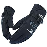 Frackson Black Fashion Snow Warm & Wind Proof Winter Gloves for Men Boy Adult Protective Warm Hand Riding, Cycling, Bike Motorcycle Gloves