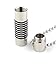 Mens and Boys Diffuser Necklace Vial made of Stainless Steel with Black Bands for Essential Oil Diffuser or Cremation Vial.