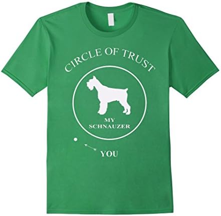 Men's Circle Of Trust - Funny Schnauzer shirts XL Grass