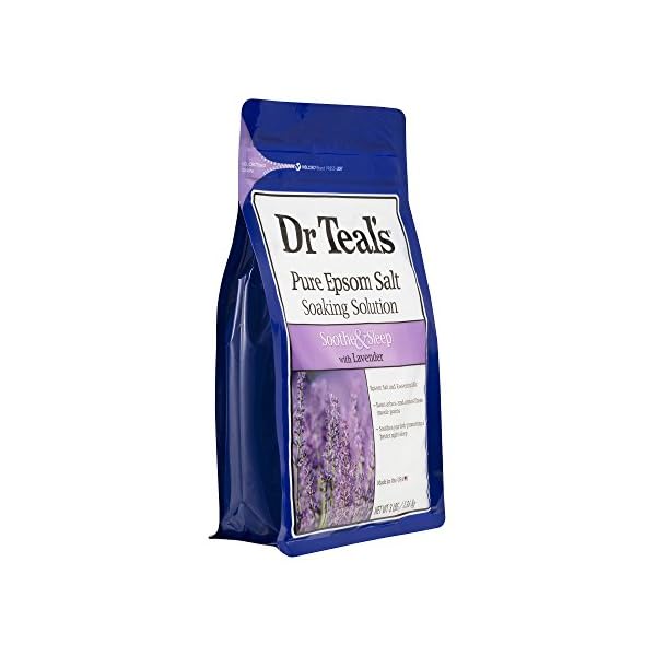 Dr-Teals-Pure-Epsom-Salt-Soothe-and-Sleep-with-Lavender-136Kilogram Dr Teal's Pure Epsom Salt Soothe and Sleep with Lavender, 1.36Kilogram